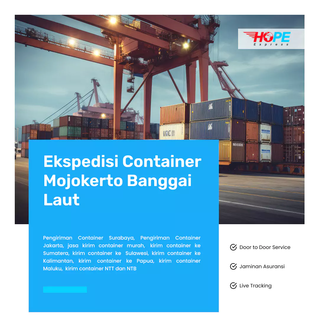 Ekspedisi Container Mojokerto Banggai Laut
