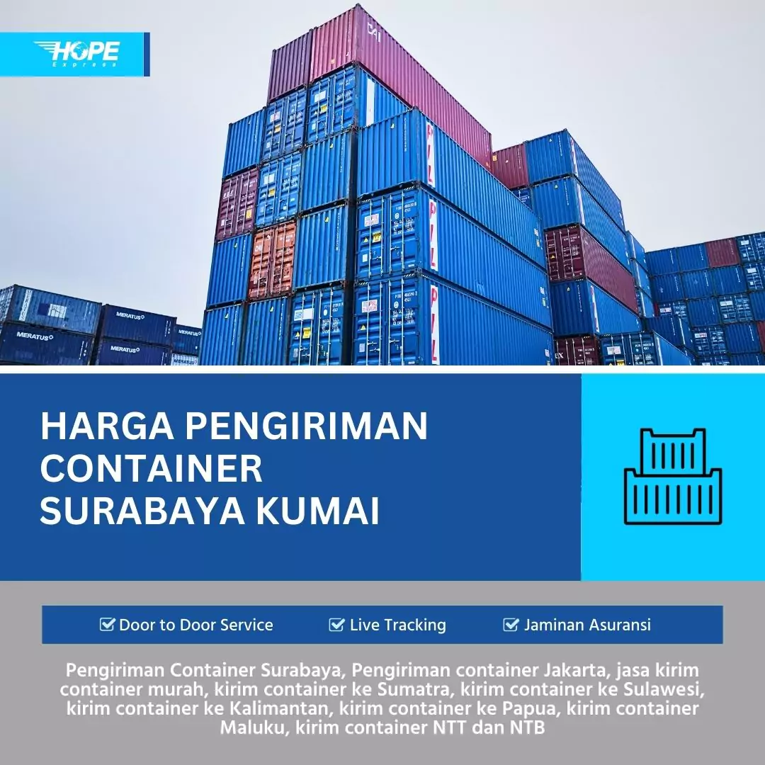 Harga Pengiriman Container Surabaya Kumai