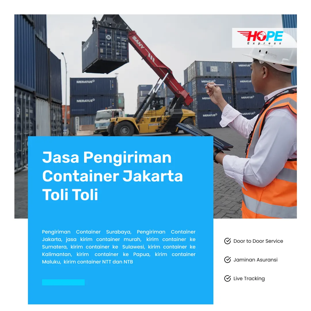 Jasa Pengiriman Container Jakarta Toli Toli