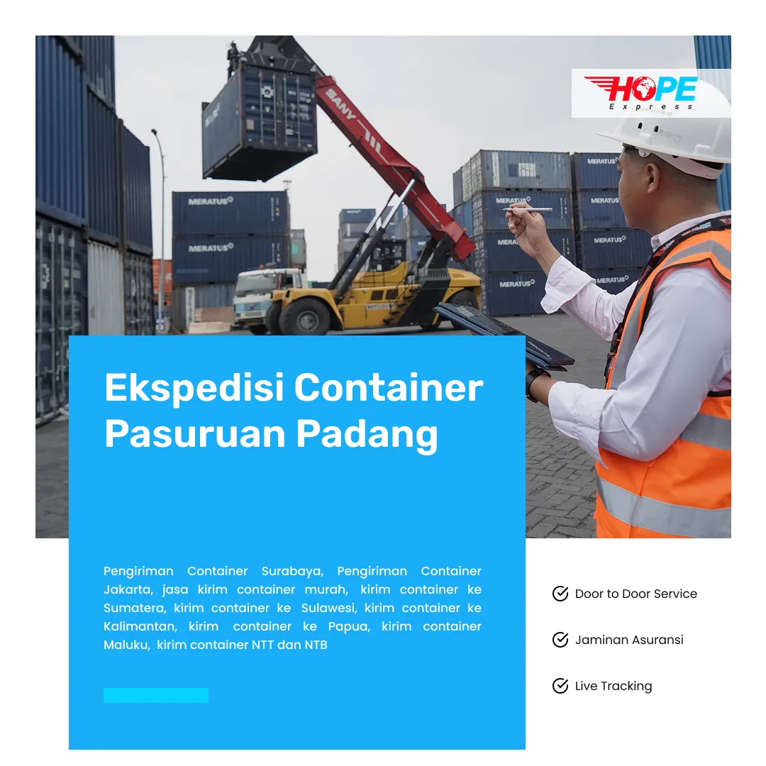 Ekspedisi Container Pasuruan Padang