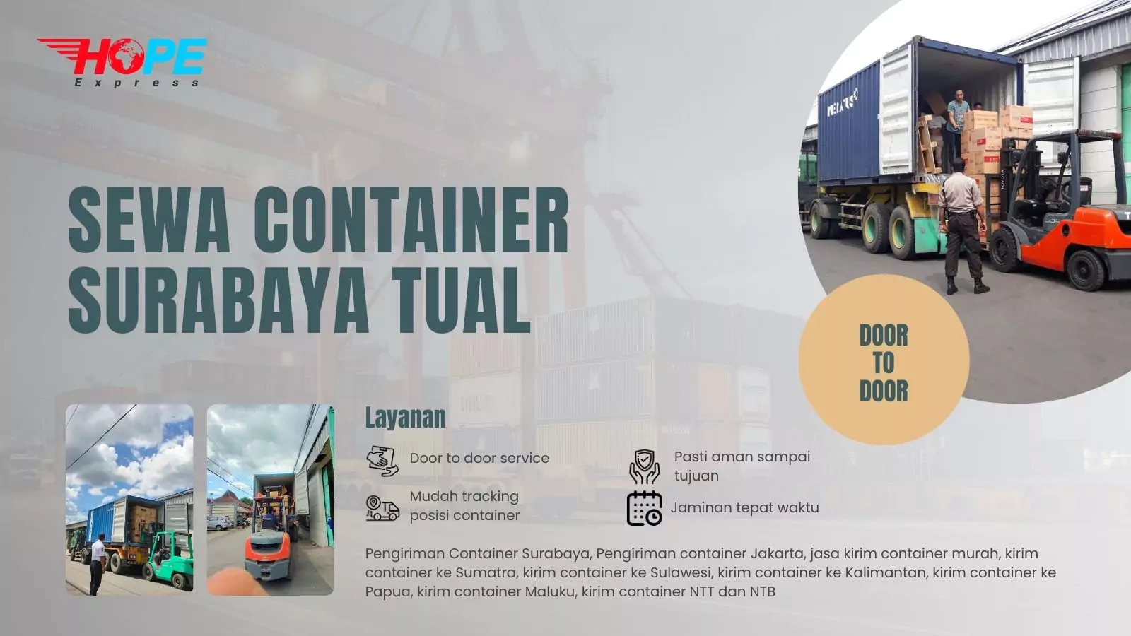 Sewa Container Surabaya Tual