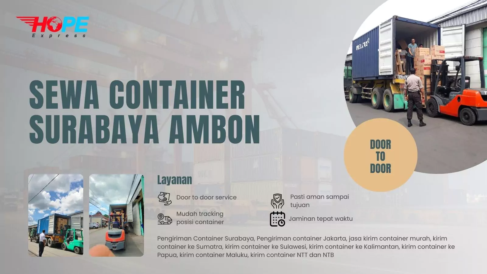 Sewa Container Surabaya Ambon
