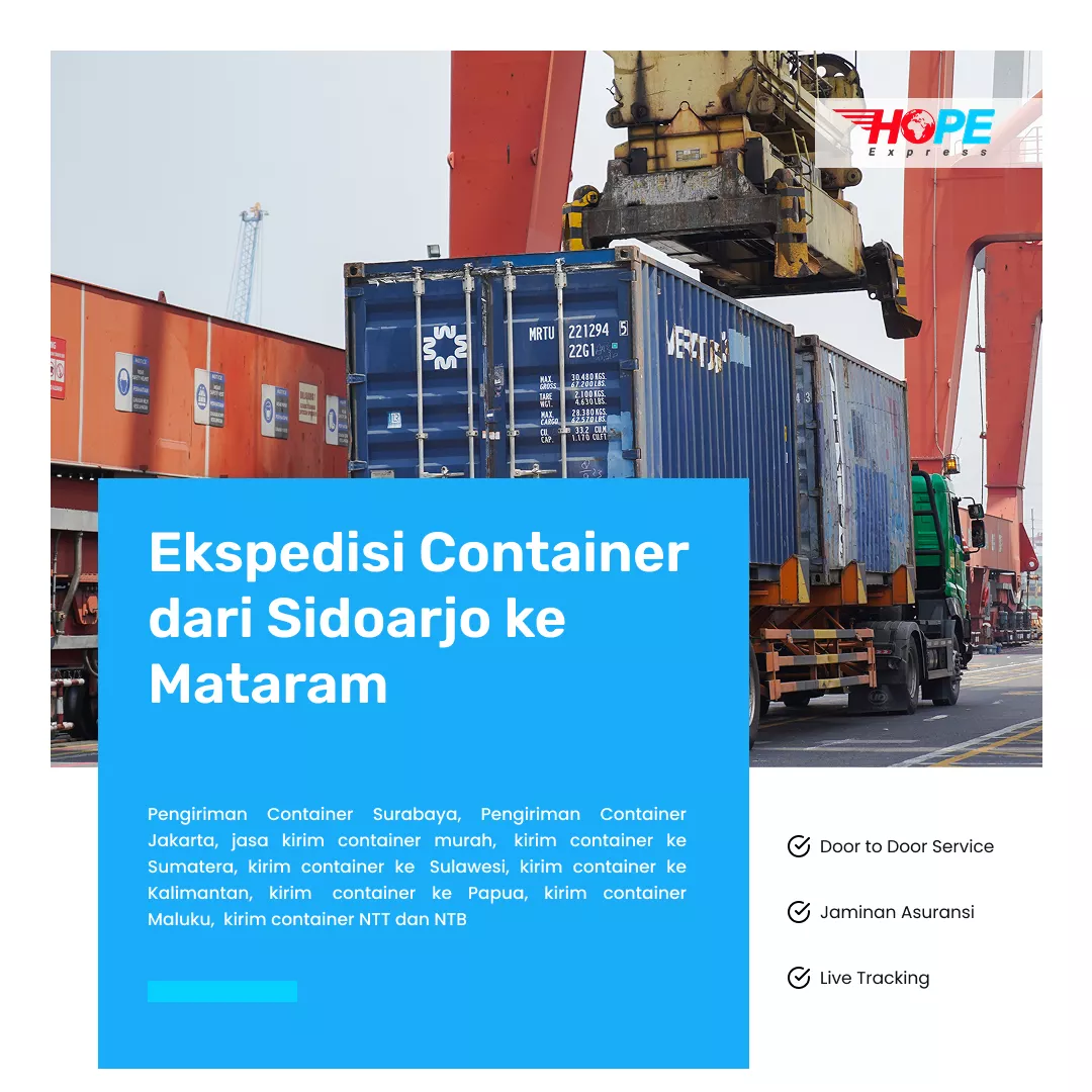 Ekspedisi Container dari Sidoarjo ke Mataram