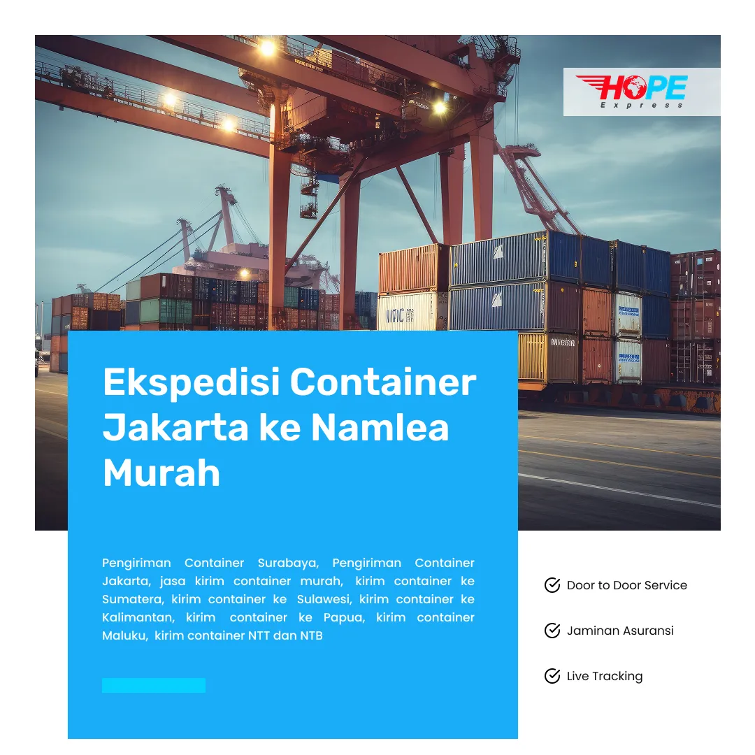 Ekspedisi Container Jakarta ke Namlea Murah