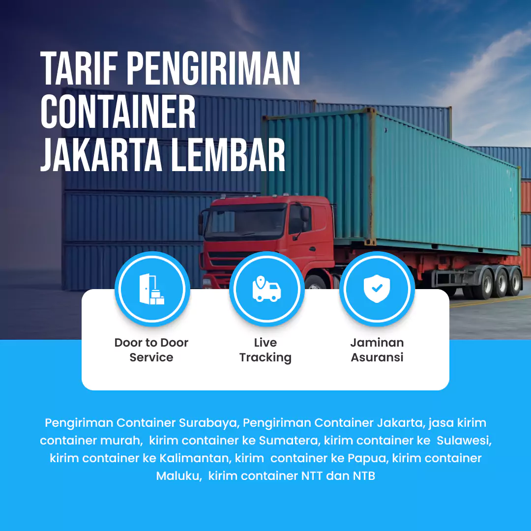 Tarif Pengiriman container Jakarta Lembar