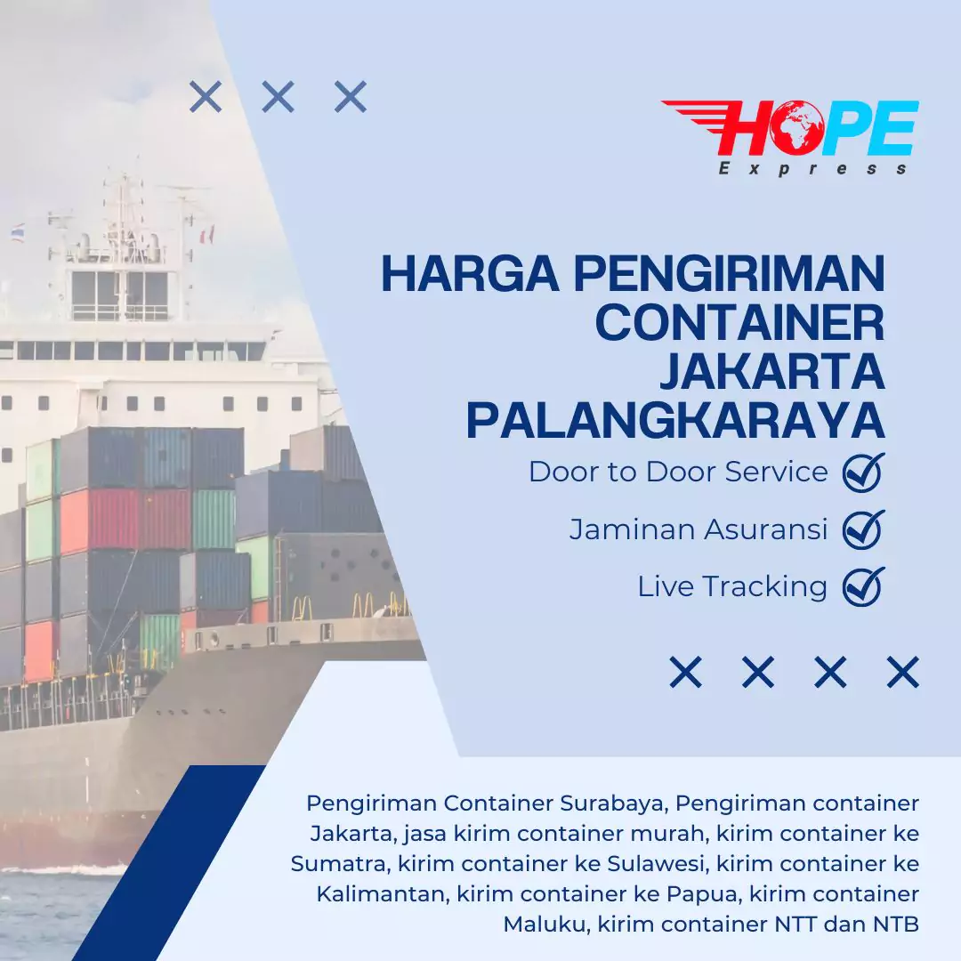 Harga Pengiriman Container Jakarta Palangkaraya