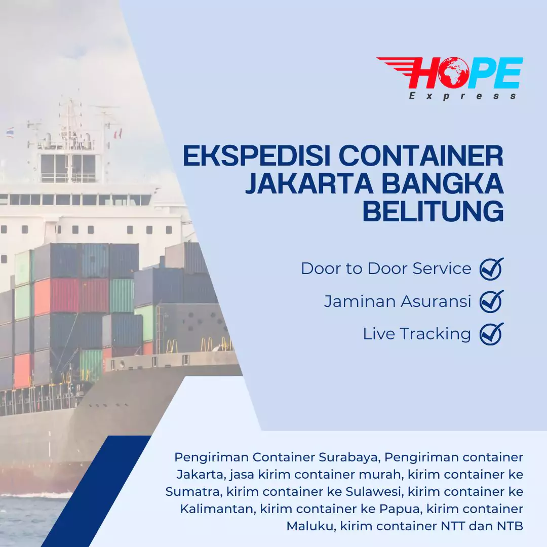 Ekspedisi Container Jakarta Bangka Belitung