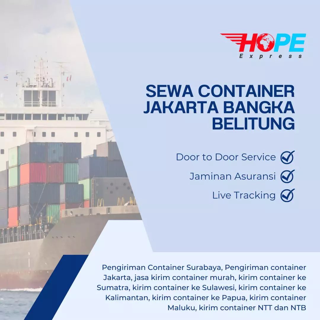 Sewa Container Jakarta Bangka Belitung