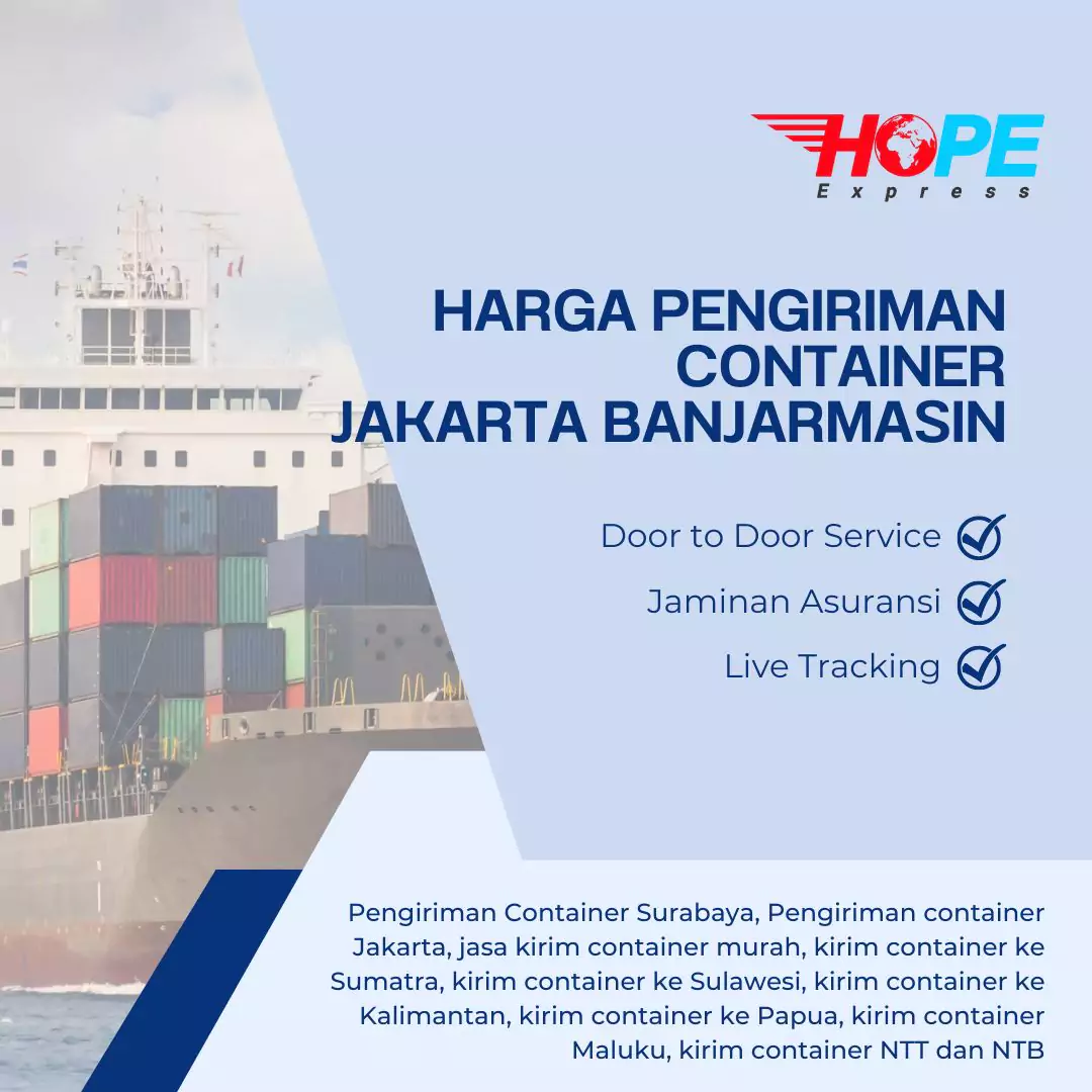 Harga Pengiriman Container Jakarta Banjarmasin