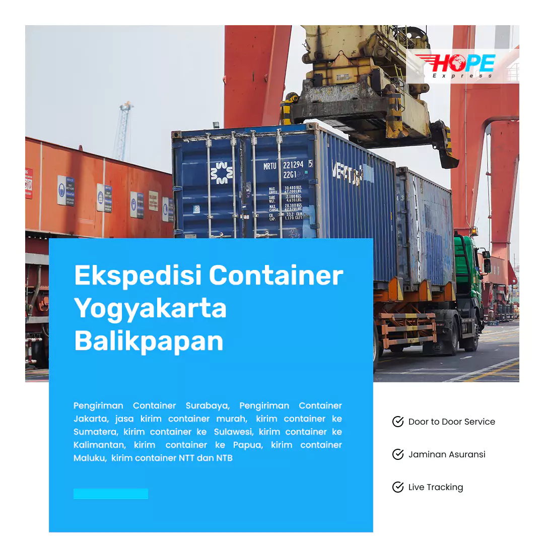 Ekspedisi Container Yogyakarta Balikpapan
