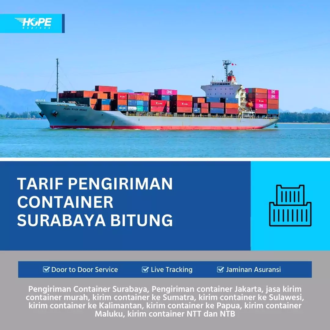 Tarif Pengiriman Container Surabaya Bitung