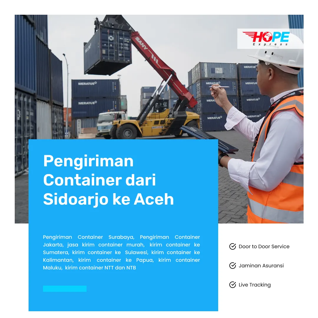 Pengiriman Container dari Sidoarjo ke Aceh