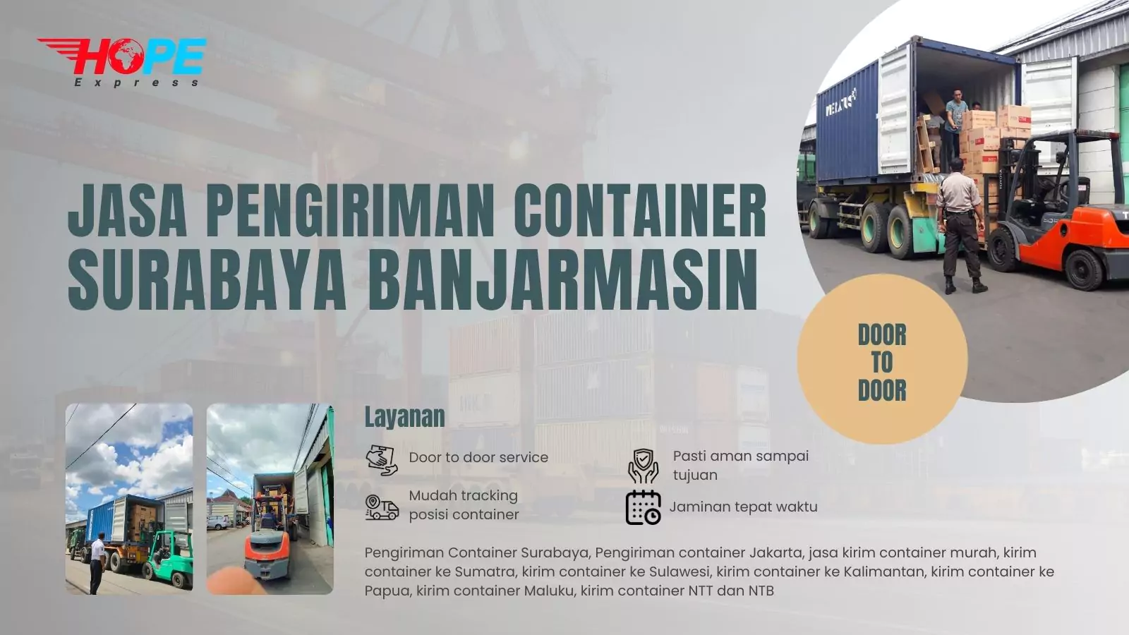 Jasa Pengiriman Container Surabaya Banjarmasin