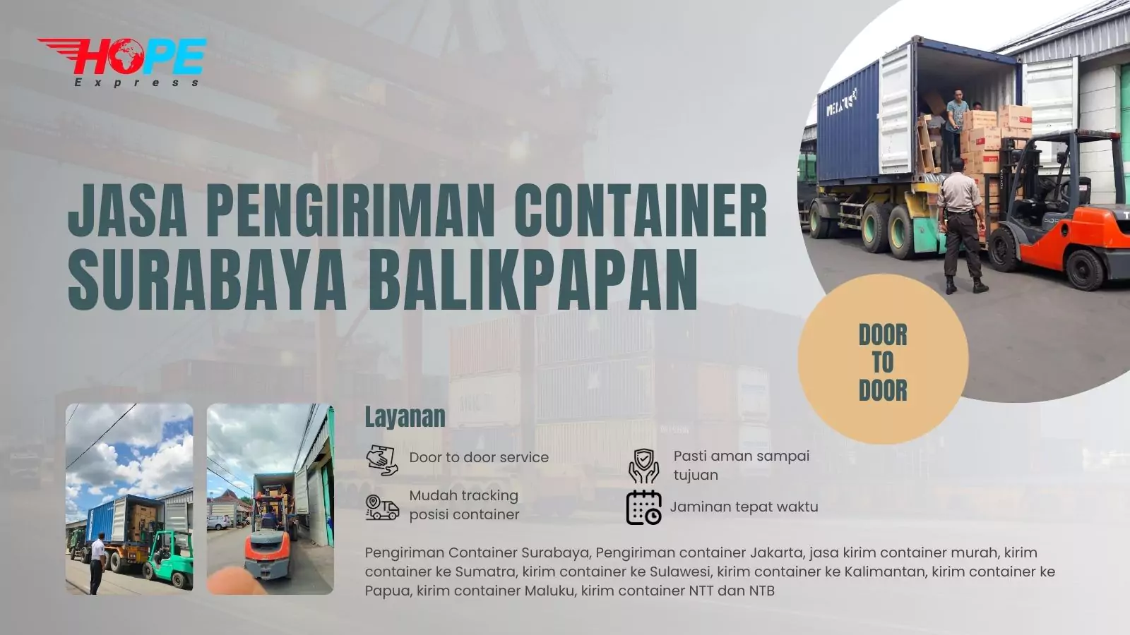 Jasa Pengiriman Container Surabaya Balikpapan