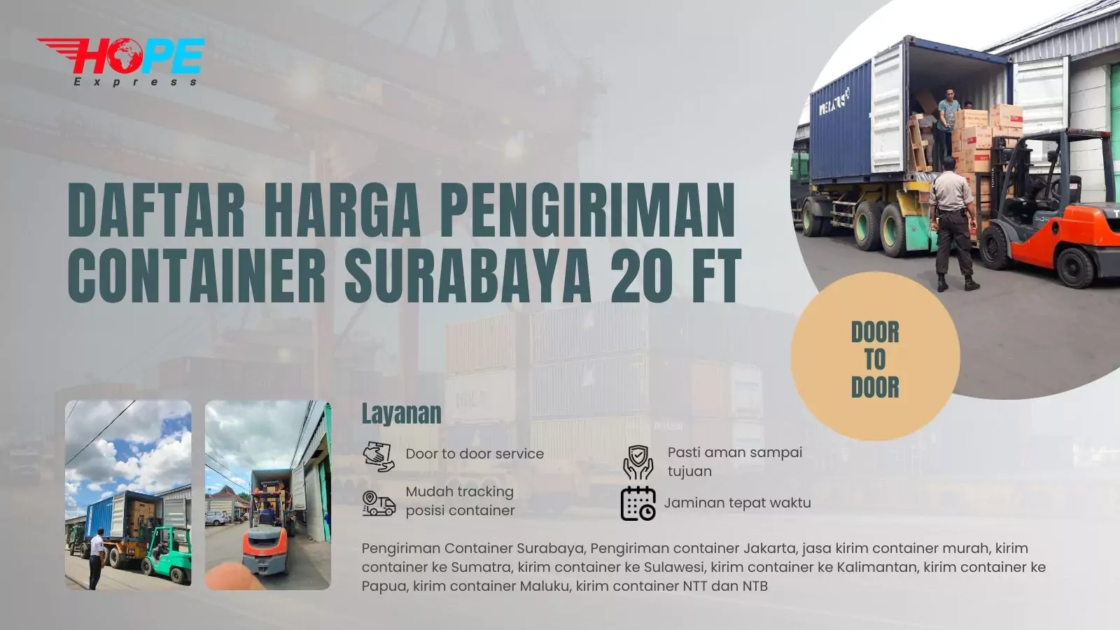 Daftar Harga Container Surabaya 20 feet