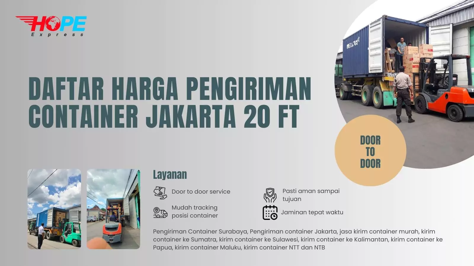 Daftar Harga Container Jakarta 20 feet