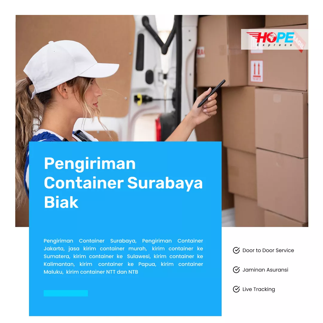 Pengiriman Container Surabaya Biak