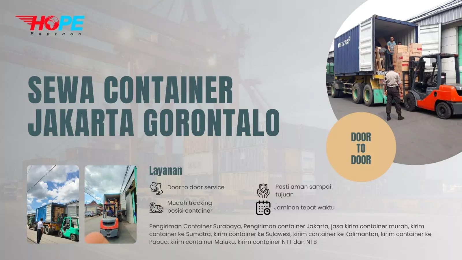 Sewa Container Jakarta Gorontalo