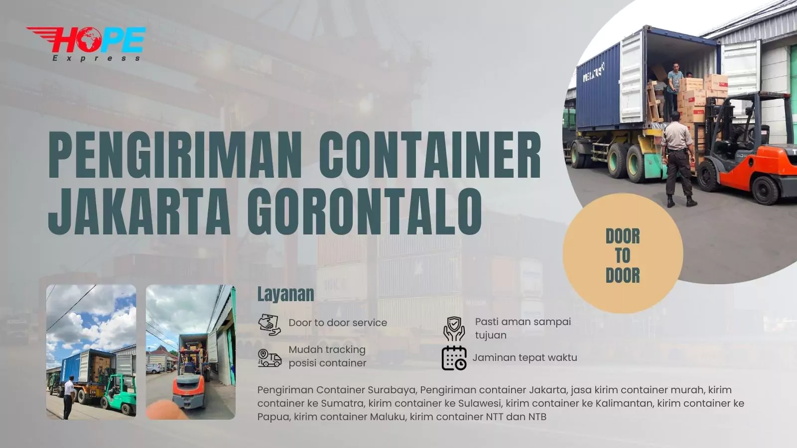 Pengiriman Container Jakarta Gorontalo