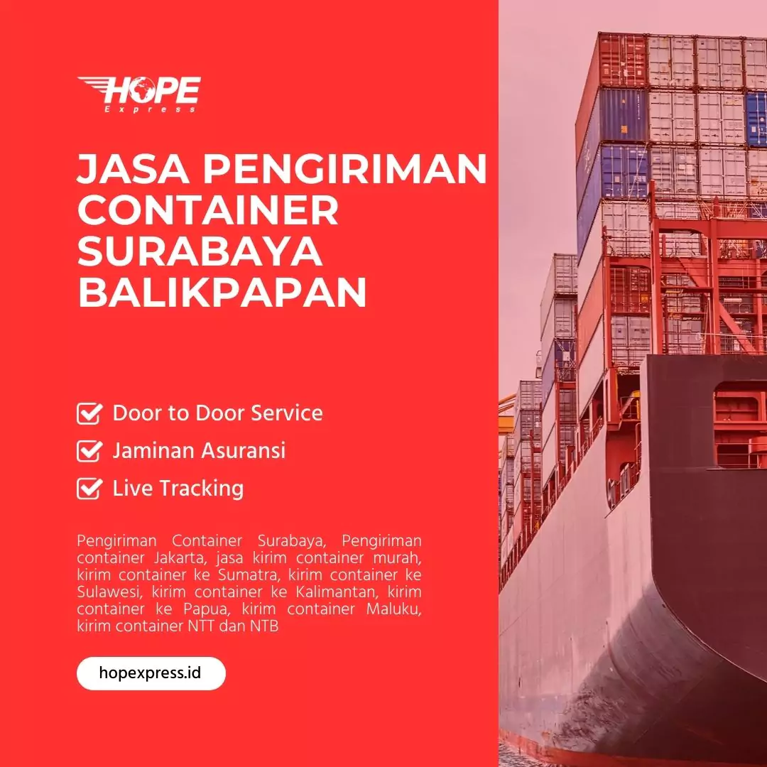 Jasa Pengiriman Container Surabaya Balikpapan