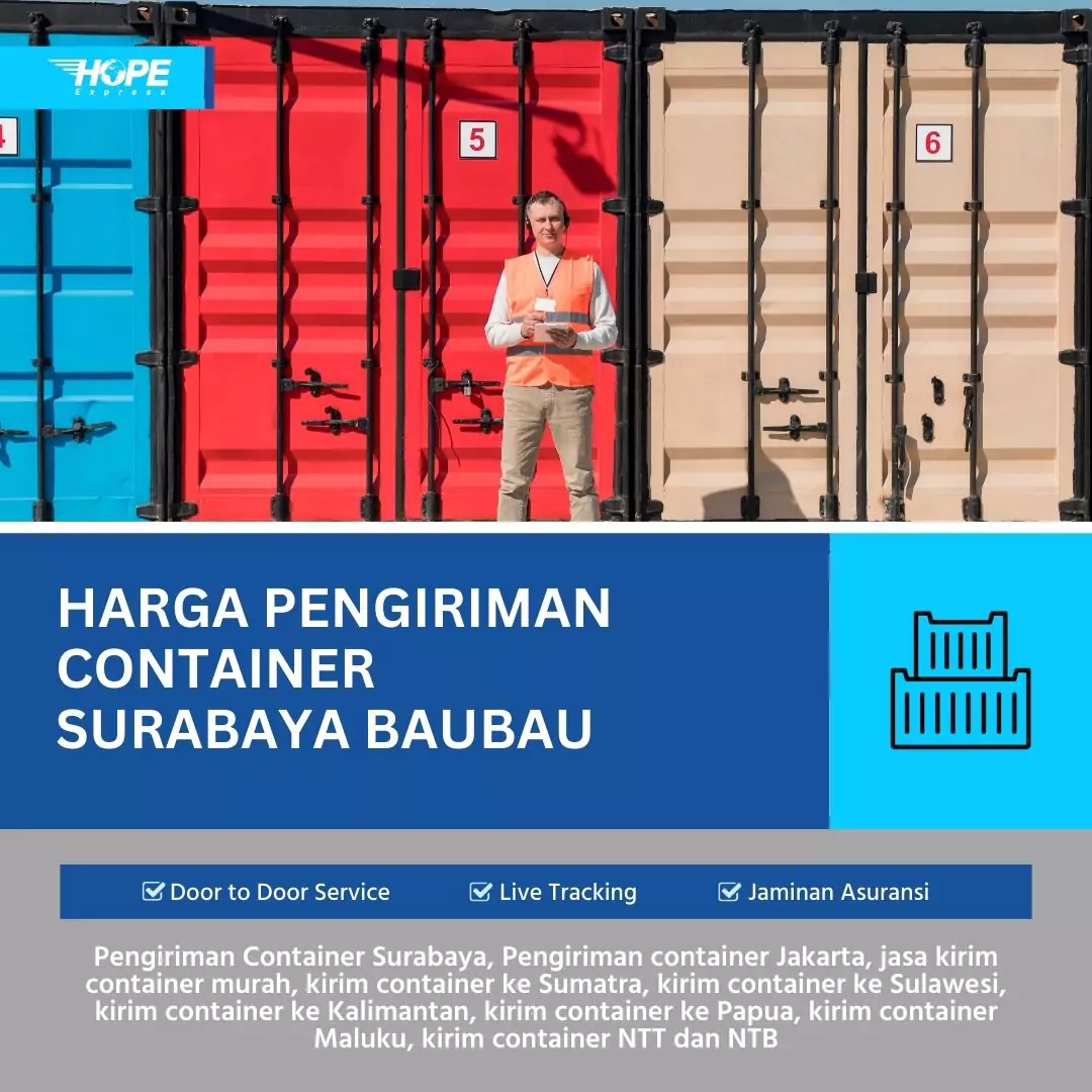 Harga Pengiriman Container Surabaya Baubau