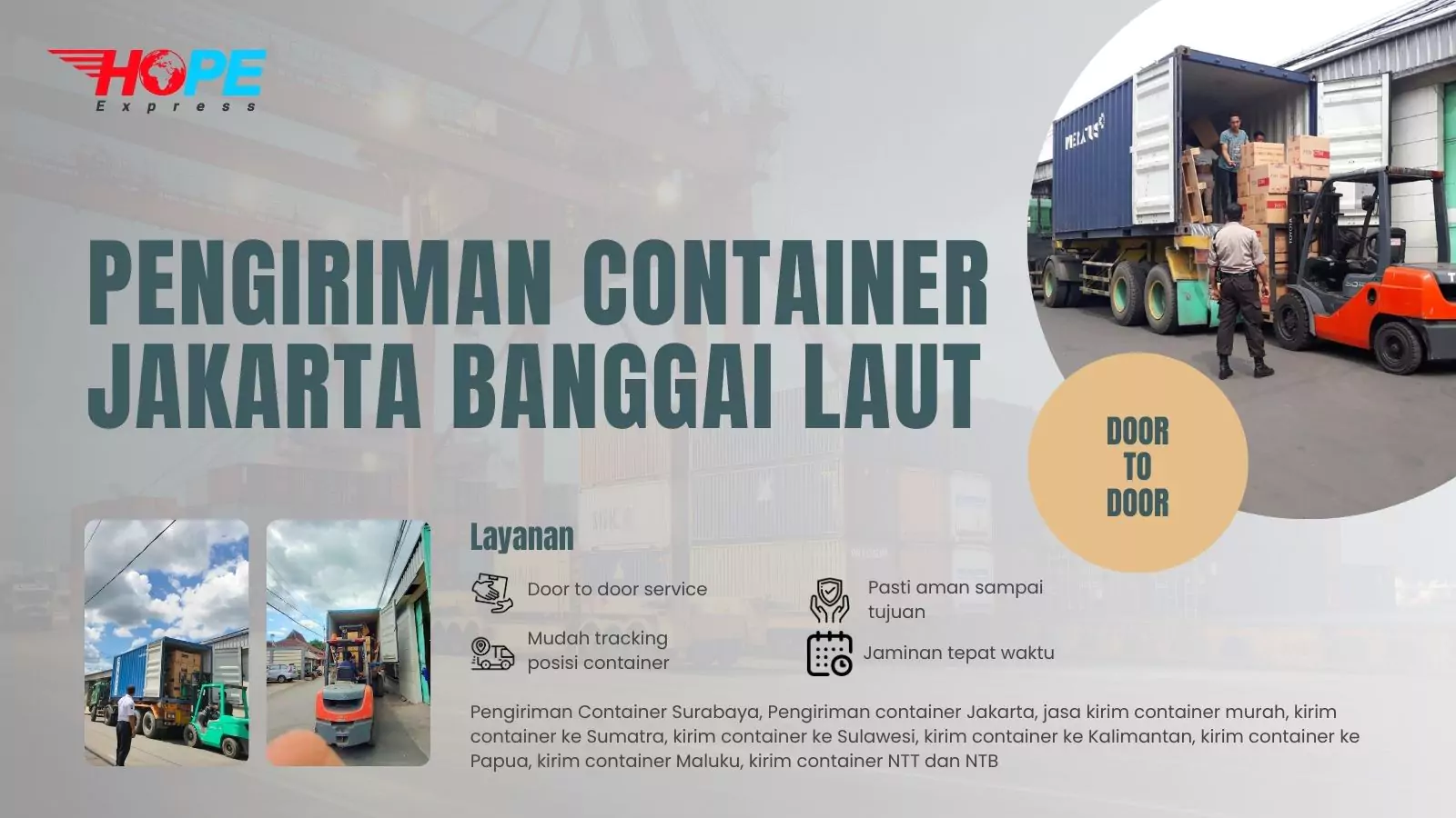 Pengiriman Container Jakarta Banggai Laut