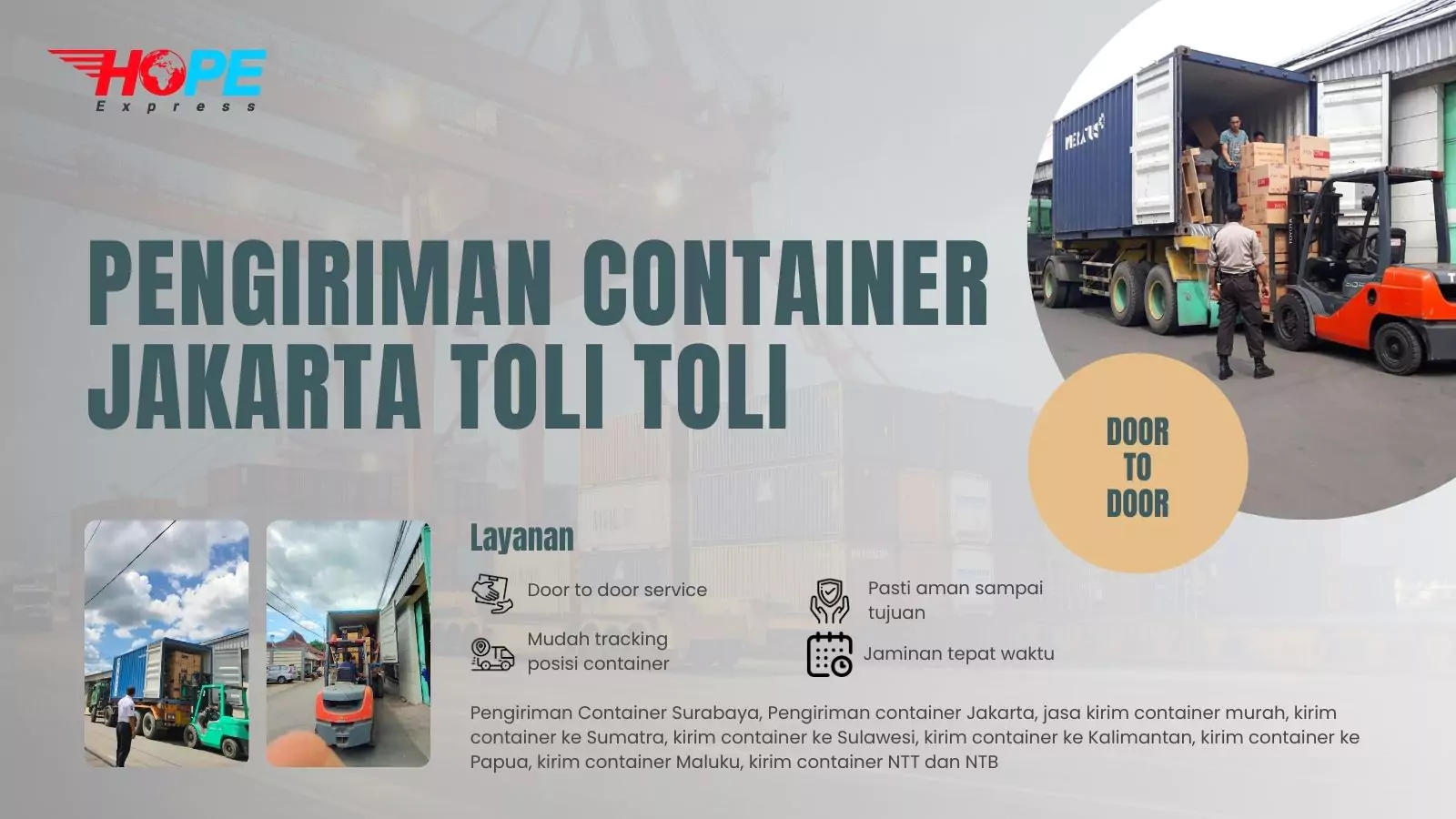 Pengiriman Container Jakarta Toli Toli