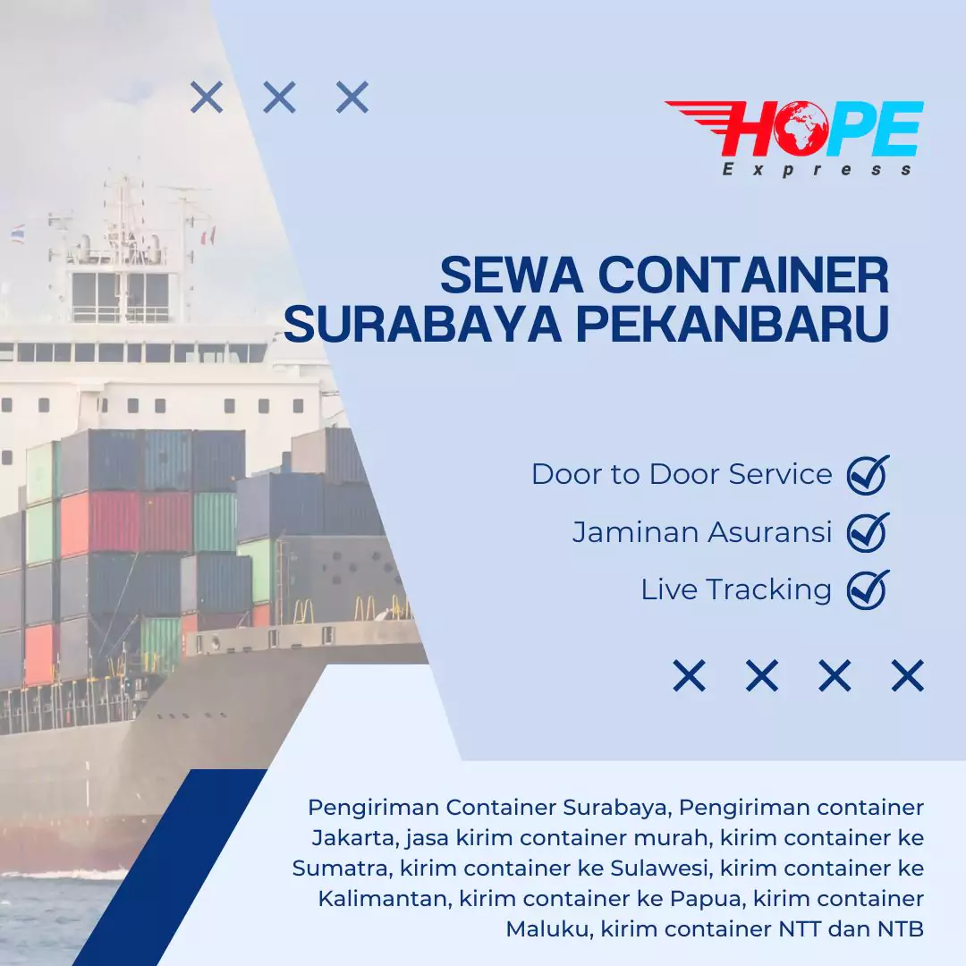 Sewa Container Surabaya Pekanbaru