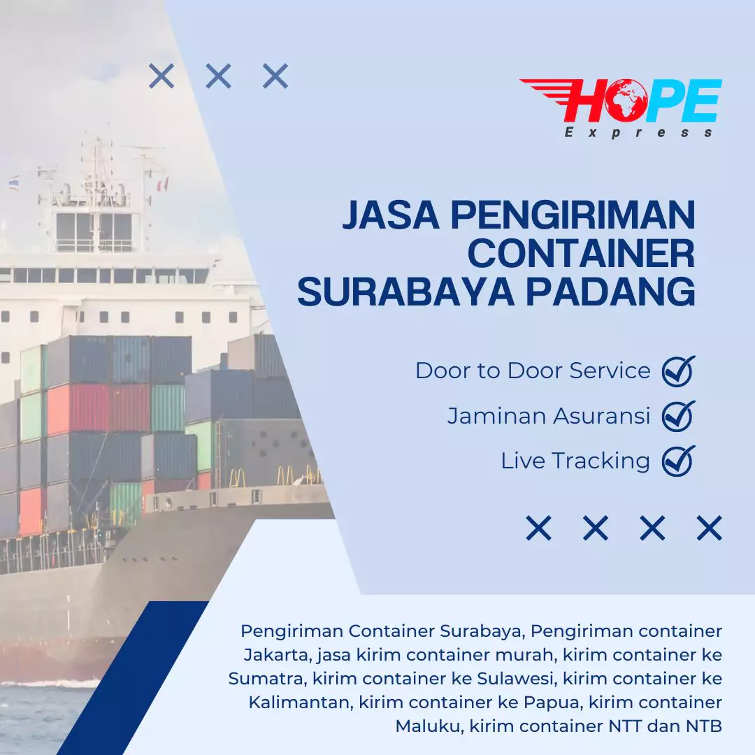 Jasa Pengiriman Container Surabaya Padang