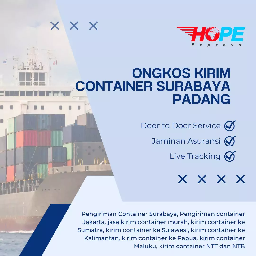 Ongkos Kirim Container Surabaya Padang
