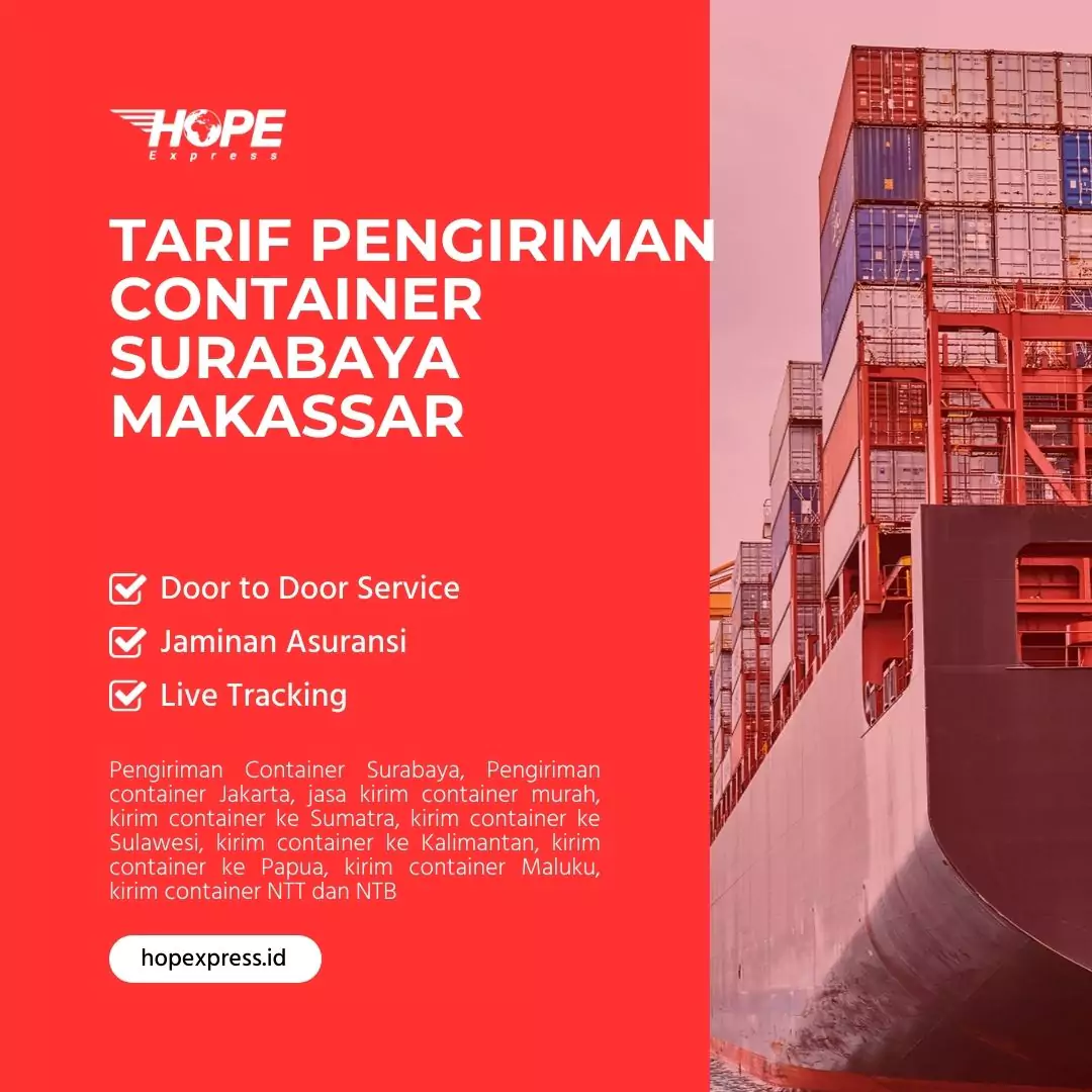 Tarif Pengiriman Container Surabaya Makassar