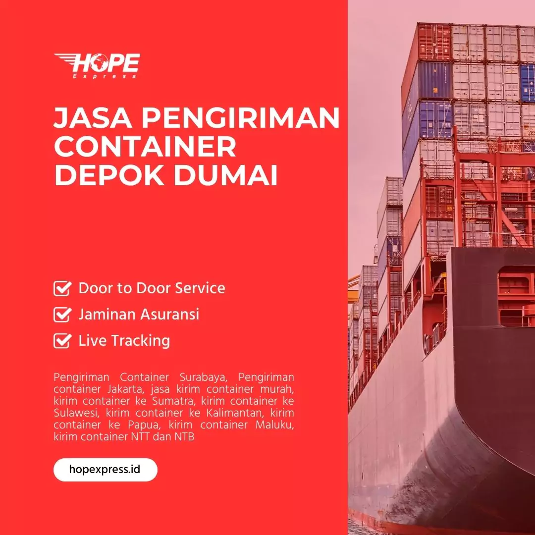 Jasa Pengiriman Container Depok Dumai