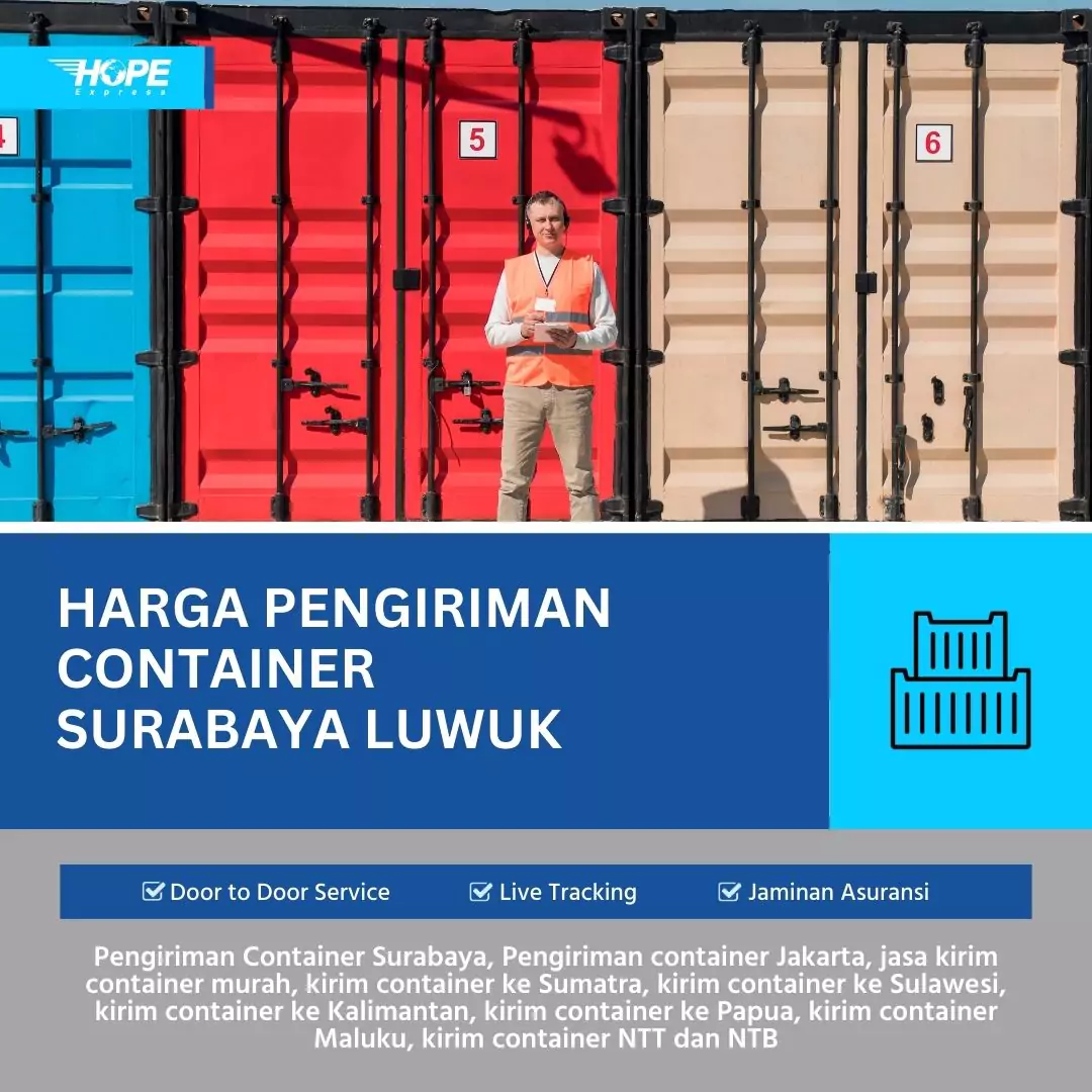 Harga Pengiriman Container Surabaya Luwuk