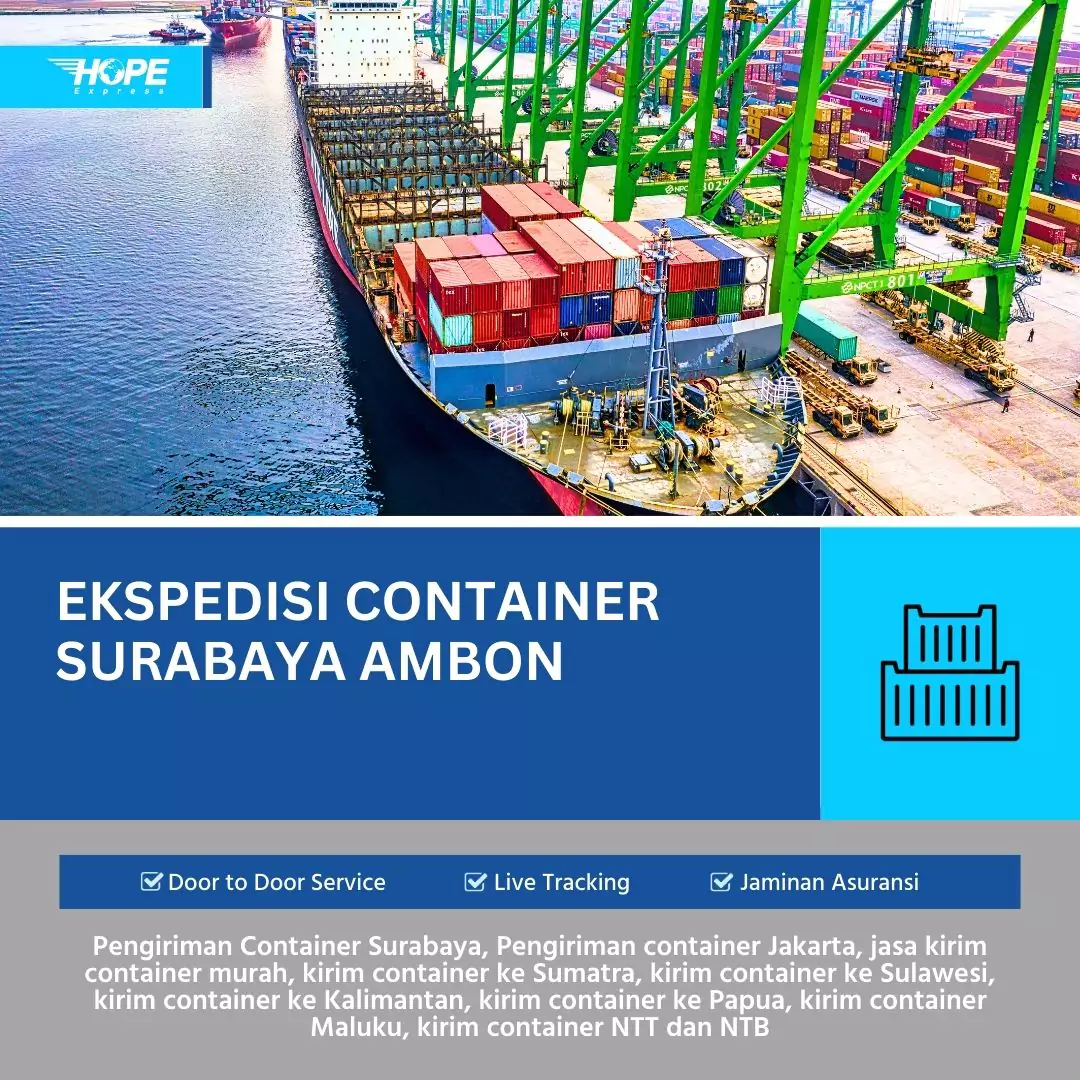 Ekspedisi Container Surabaya Ambon