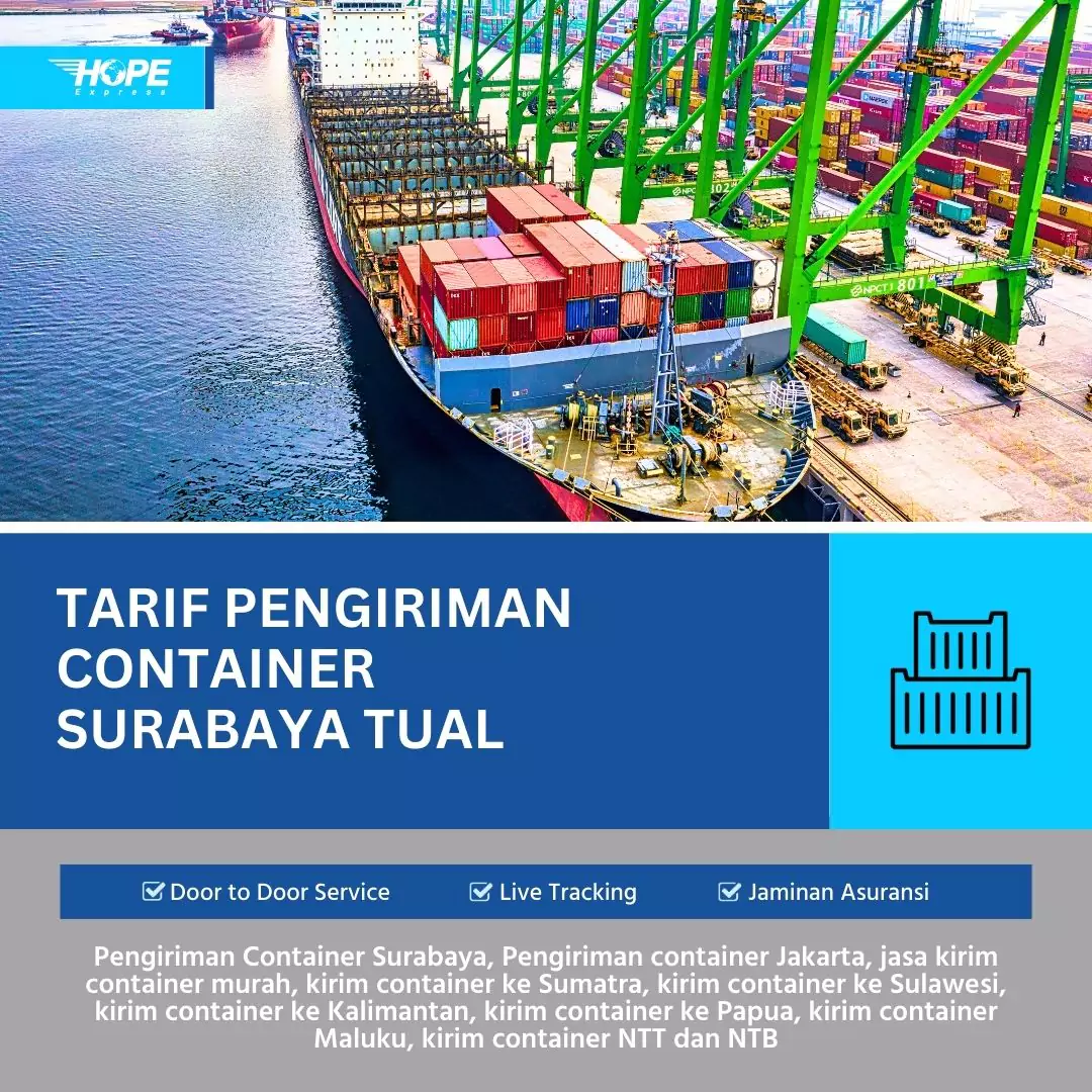 Tarif Pengiriman Container Surabaya Tual