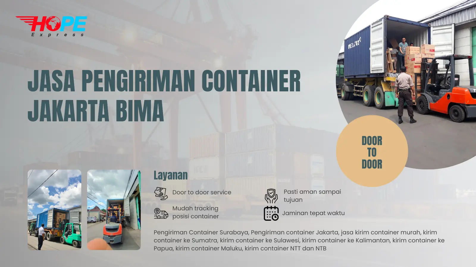 Jasa Pengiriman Container Jakarta Bima