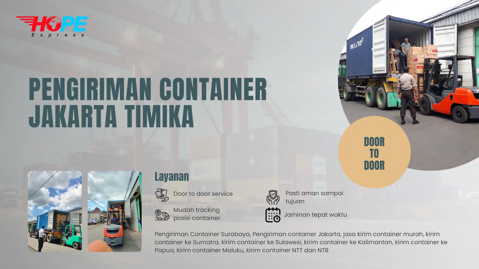 Pengiriman Container Jakarta Timika