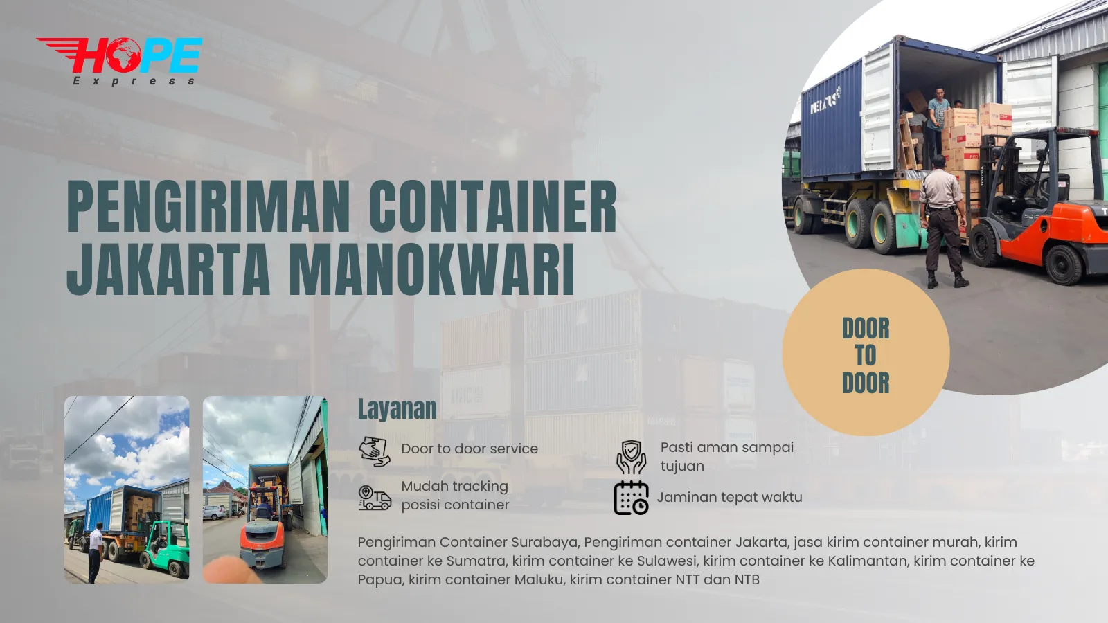 Pengiriman Container Jakarta Manokwari