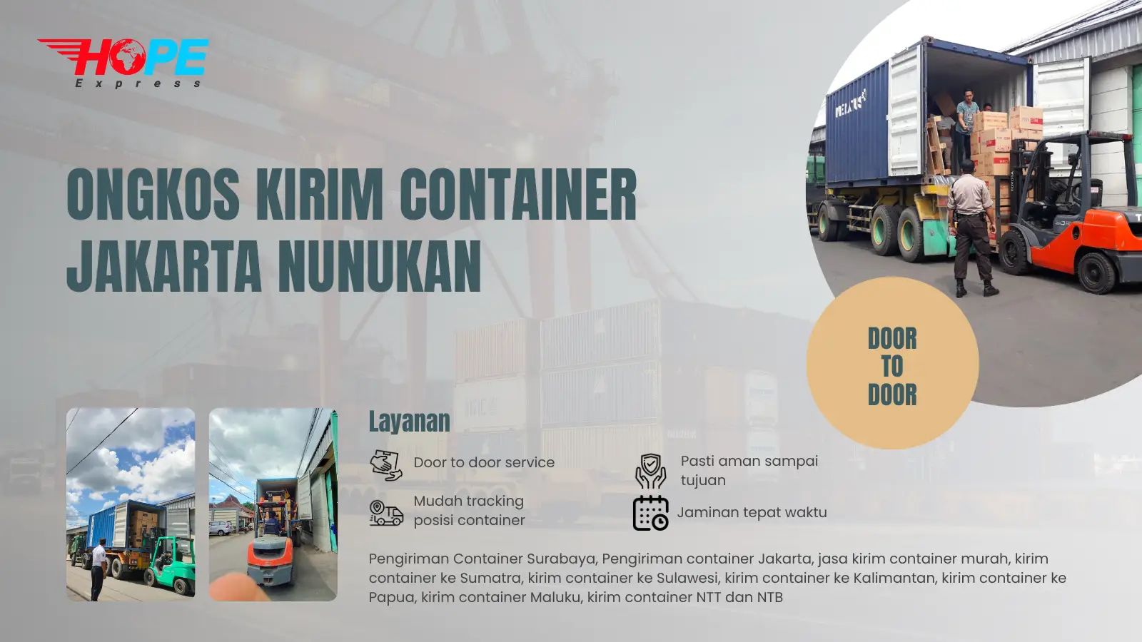 Ongkos Kirim Container Jakarta Nunukan