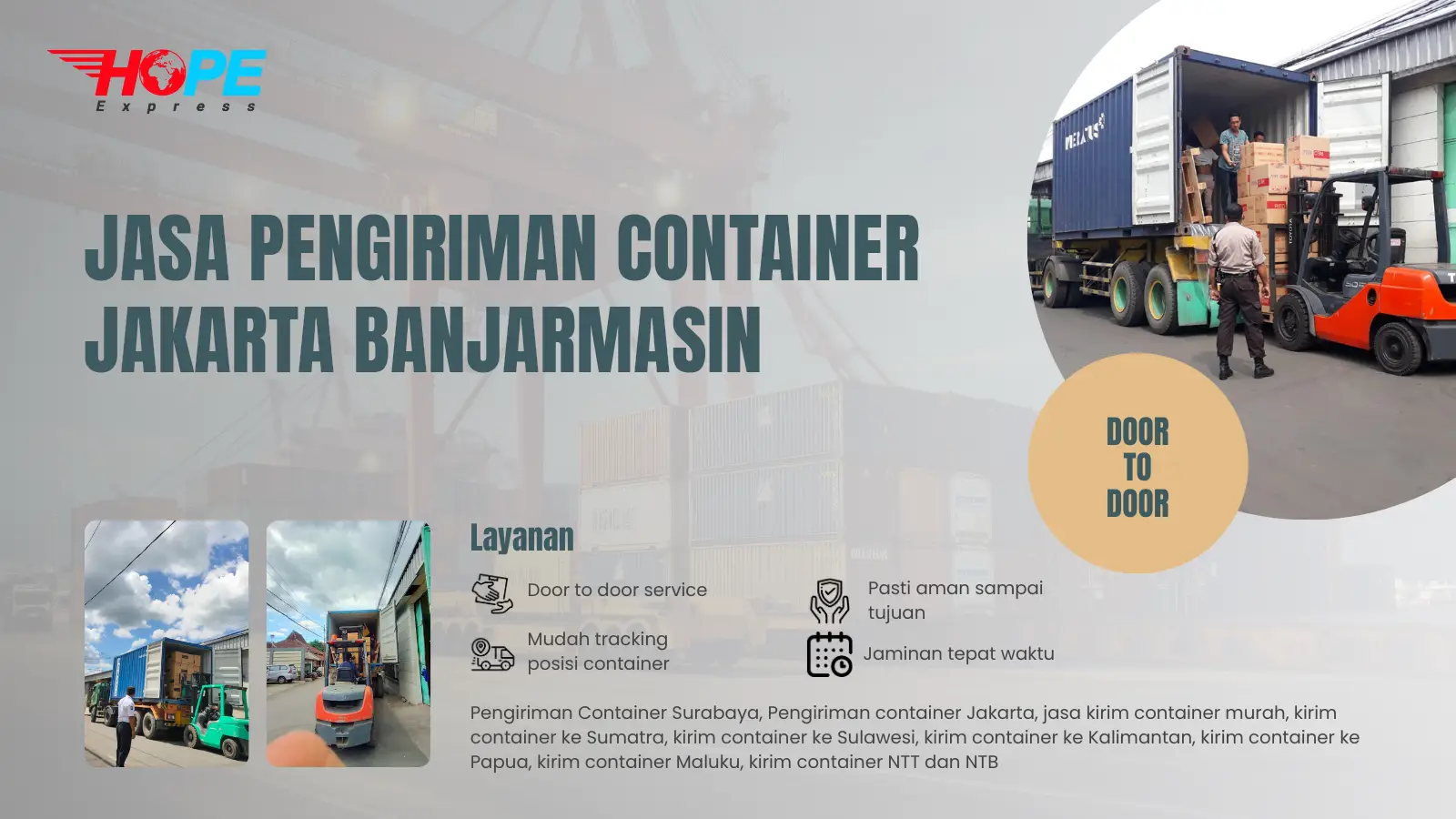 Jasa Pengiriman Container Jakarta Banjarmasin