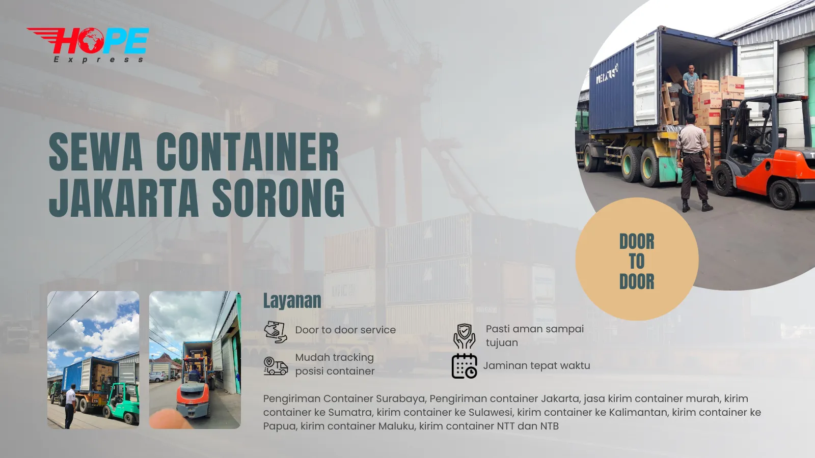 Sewa Container Jakarta Sorong