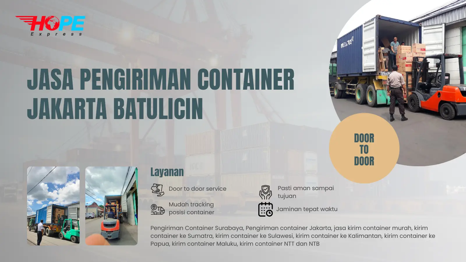 Jasa Pengiriman Container Jakarta Batulicin