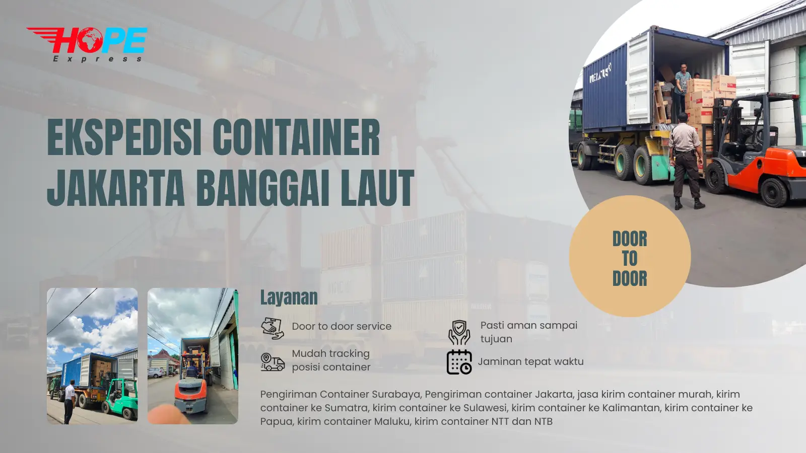 Ekspedisi Container Jakarta Banggai Laut
