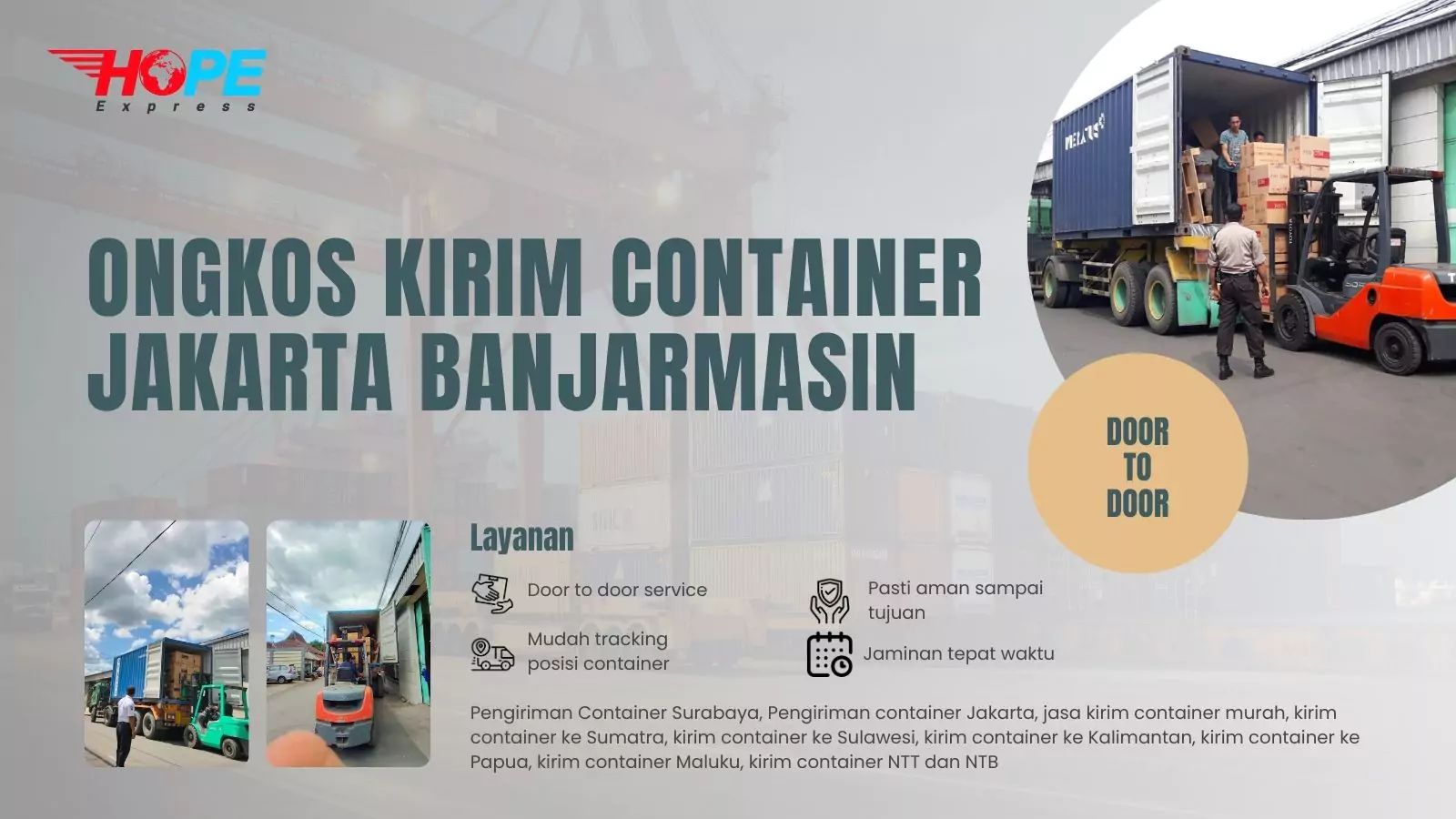 Ongkos Kirim Container Jakarta Banjarmasin