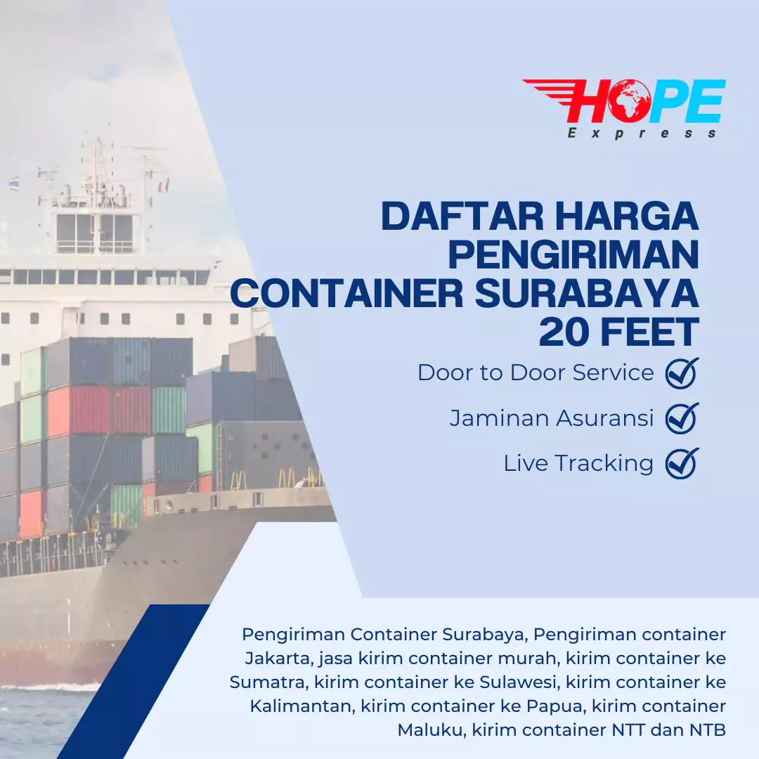 Daftar Harga Container Surabaya 20 feet