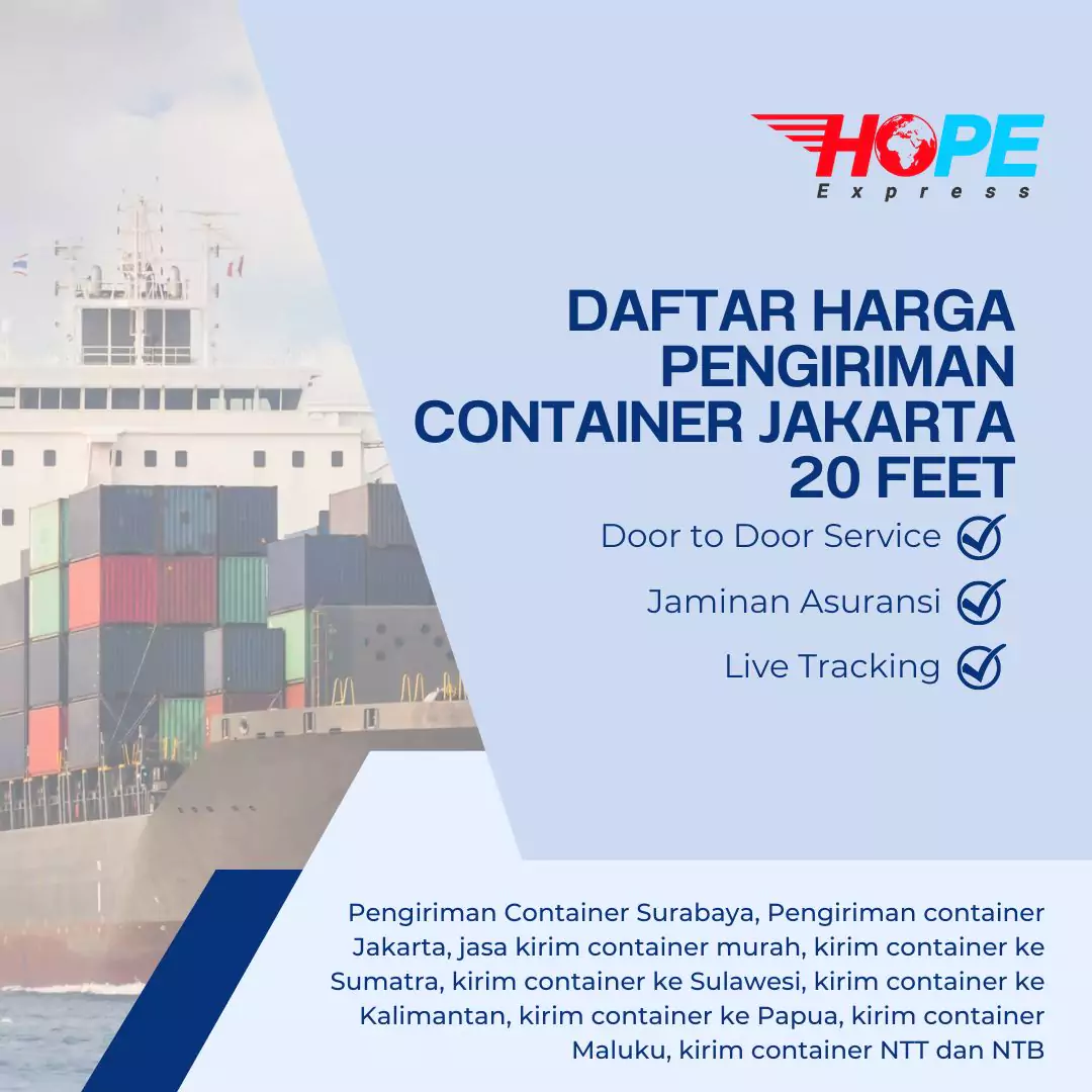 Daftar Harga Container Jakarta 20 feet