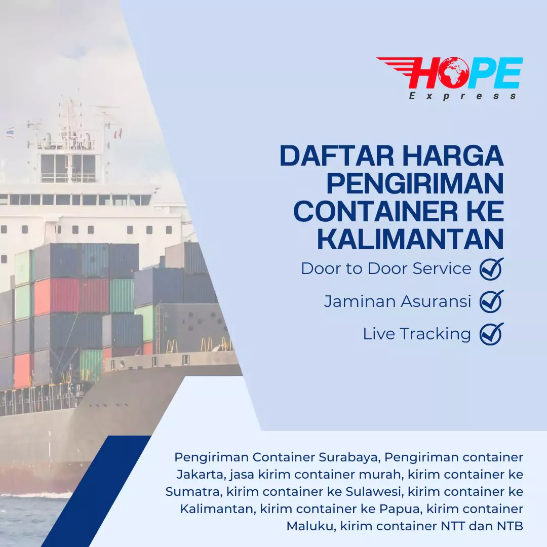 Daftar Harga Pengiriman Container ke Kalimantan