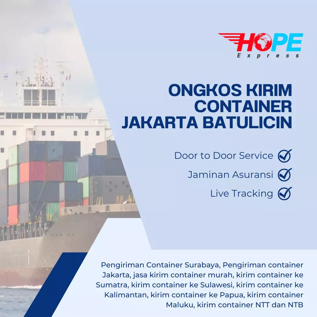 Ongkos Kirim Container Jakarta Batulicin