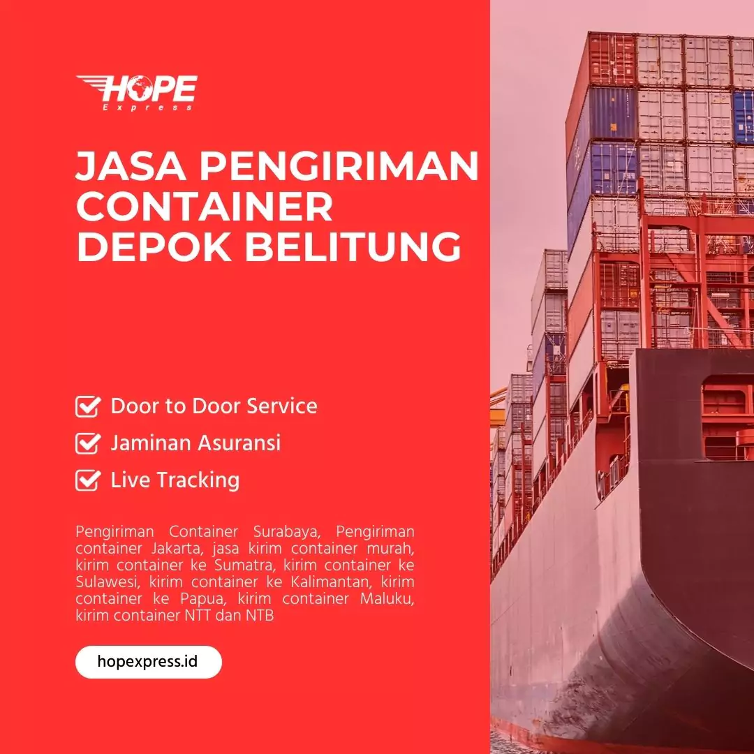 Jasa Pengiriman Container Depok Belitung