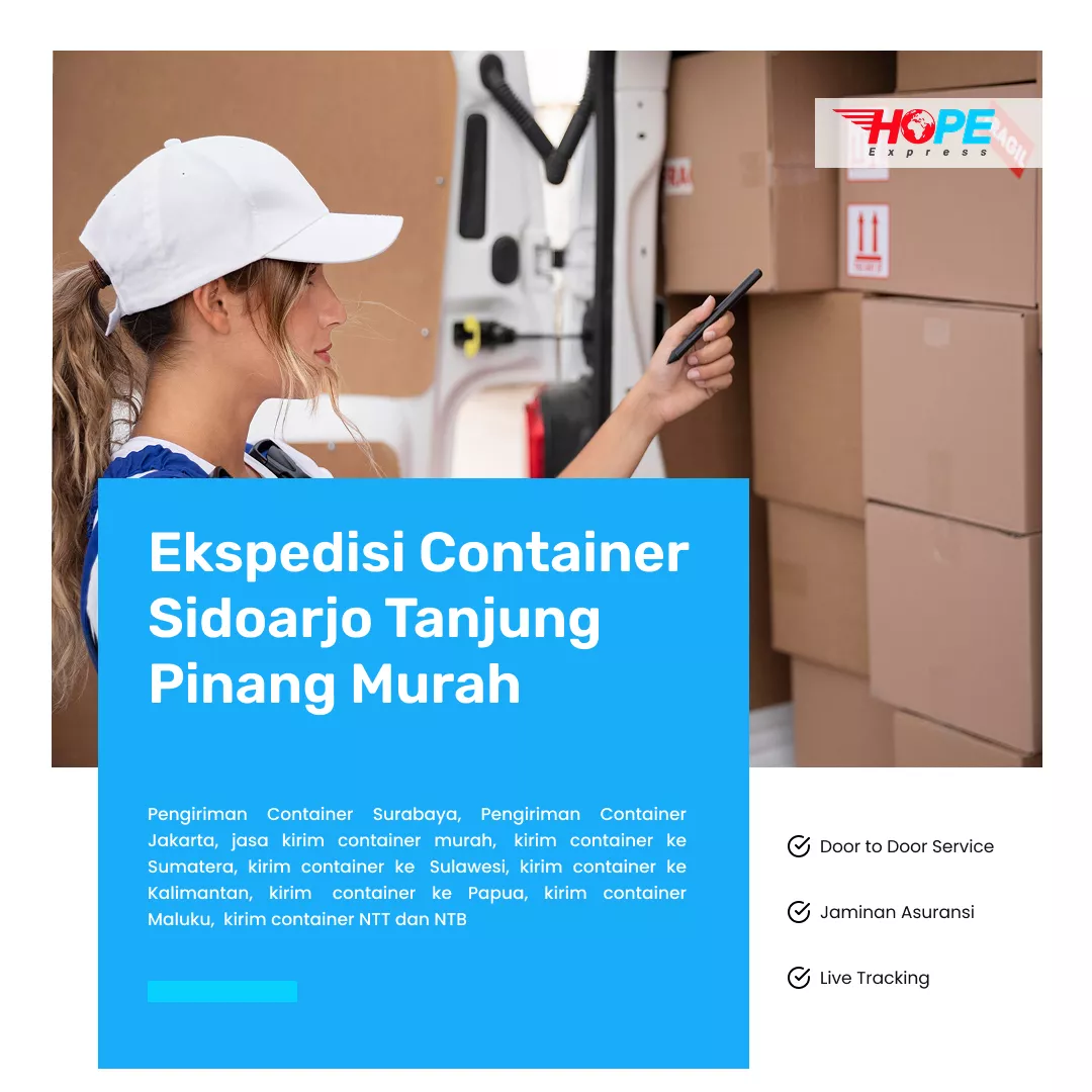 Ekspedisi Container Sidoarjo Tanjung Pinang Murah